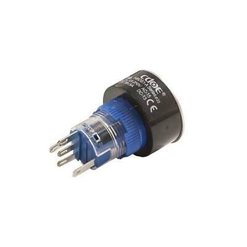 22mm 24V Beyaz Anahtarl Buton CD-AWY-11DZ/24V/W