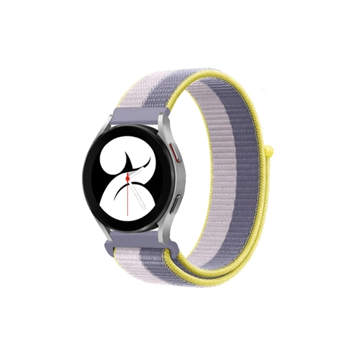 Newface Samsung Galaxy Watch 4 Hasrl Crtcrtl Kordon - Gri-Beyaz
