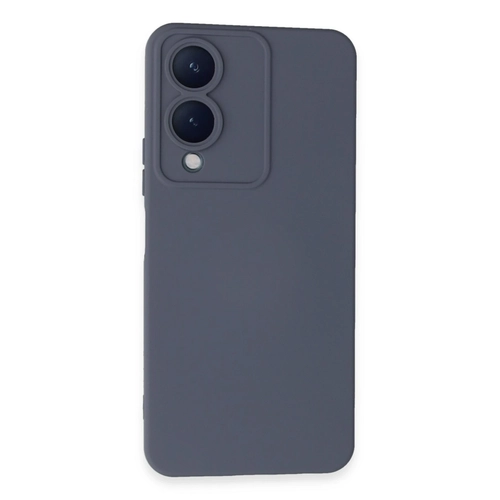 Newface Vivo Y17S Klf Nano ii Kadife Silikon - Gri