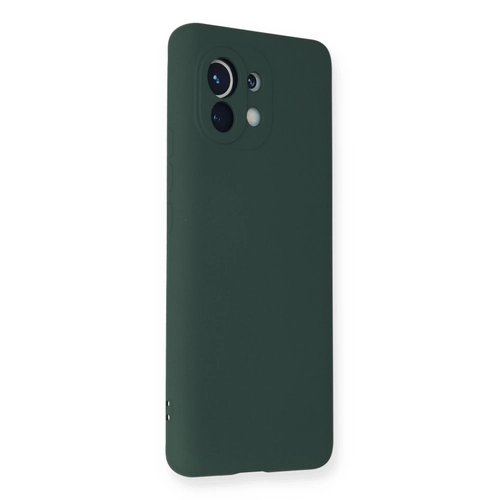 Newface Xiaomi Mi 11 Klf Nano ii Kadife Silikon - Koyu Yeil