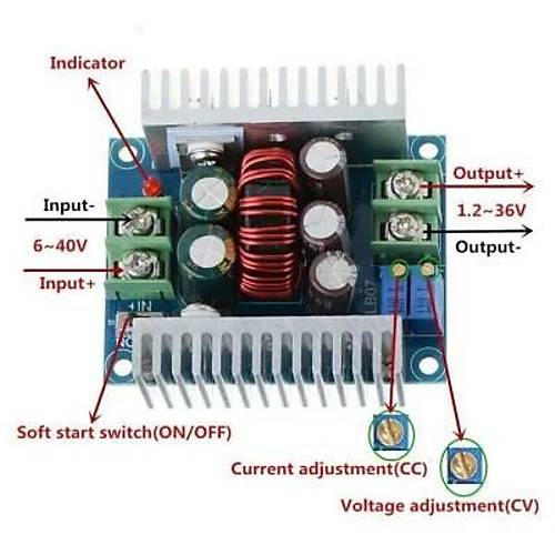 DC-DC 300W 20A Ayarlanabilir Voltaj Drc Modl