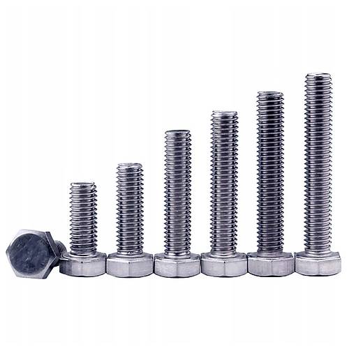 M12x50mm Cvata Beyaz Altke 5.8 Kalite DIN933