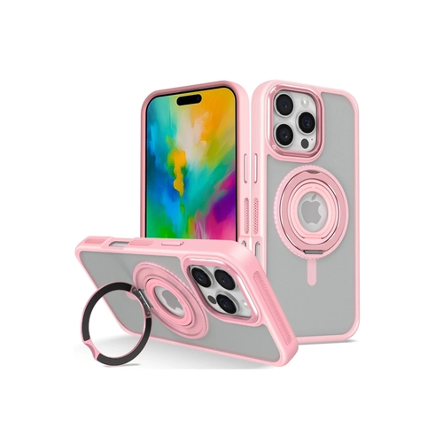 Joko iPhone 16 Pro Max Banza Magsafe Standl Kapak - Pembe