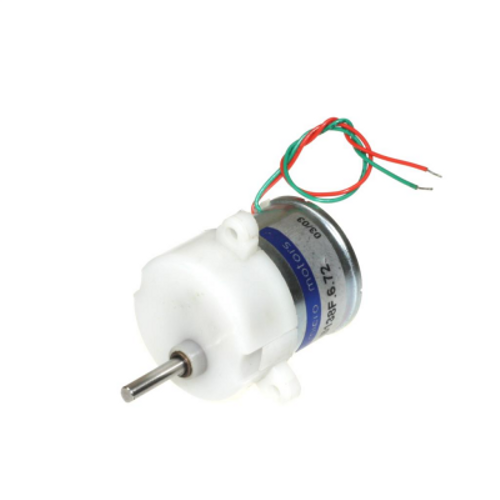DC Eksantrik Mikro Motor 12V 6RPM Plastik Dili 33mm B138F.6.72