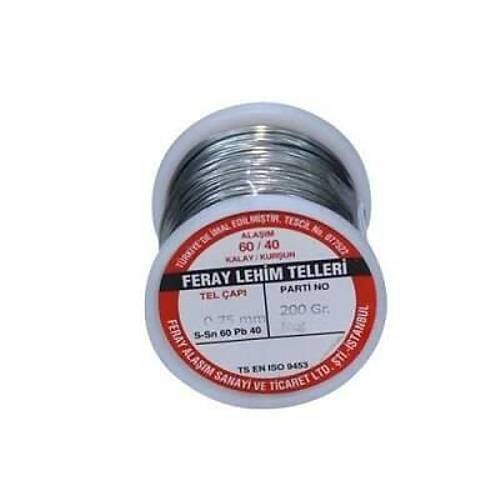 Feray 1.2 mm 200gr Lehim Teli (%60 Kalay / %40 Kurun)