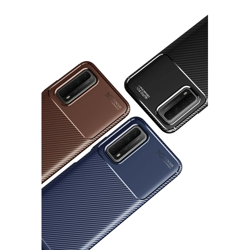 Newface Huawei P Smart 2021 Klf Auto Focus Karbon Kapak - Lacivert