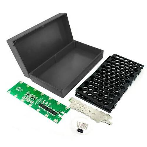 Li-ion 18650 13S 6P 48V 78'li E-Bike Batarya Kutusu Seti - Siyah