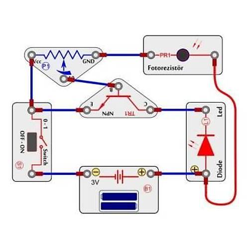 Blok Devreler Elektronik Eitim Seti - 135 Proje