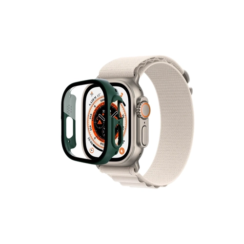 Newface Apple Watch Ultra 49mm Desert Caml Kasa Ekran Koruyucu - Koyu Yeil