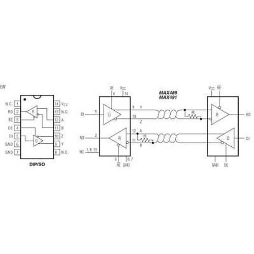 MAX491 SMD SO14 Entegre