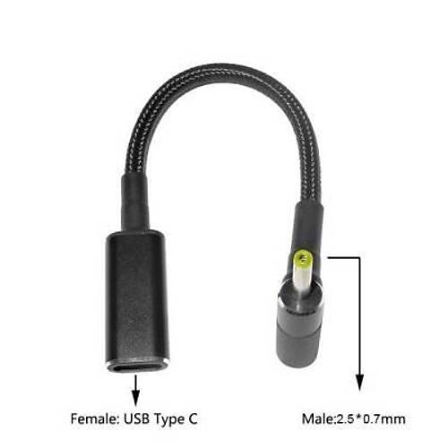 Dii Type C - Erkek 2.5x0.7mm Jack Dntrc Kablo Tip-C to 2507