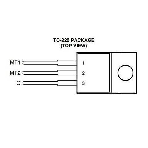 TIC246M - TO220 16A 600V Triyak