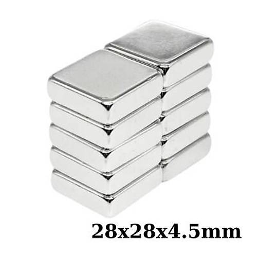 28x28x4.5mm Neodyum Gl Mknats - Neodim Magnet