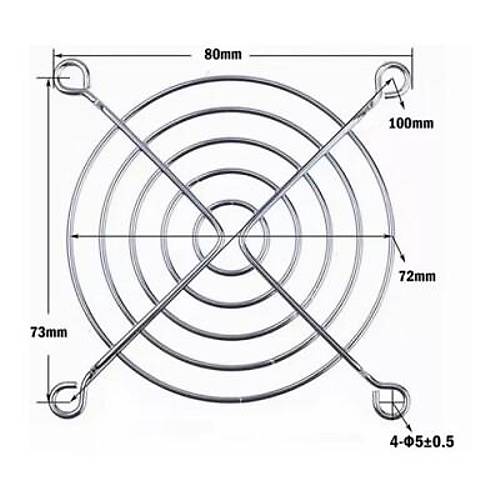 80x80mm Fan Koruma Teli