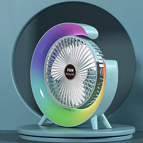 Divex Renkli 3 Modlu Tanabilir Masast Fan Mavi PV-16