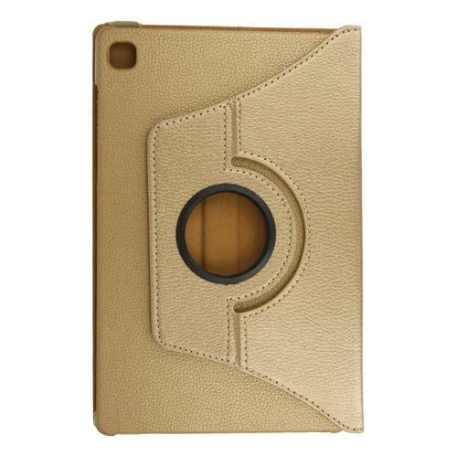 Newface Samsung Galaxy P610 Tab S6 Lite 10.4 Klf 360 Tablet Deri Klf - Gold