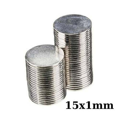 15x1mm Neodyum Gl Mknats - Neodim Magnet