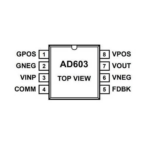 AD603ARZ SOIC-8 Smd Op-Amp Entegresi