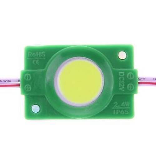 Tekli Su Gerimez Cob Led Modl - Yeil 12V 2.4W