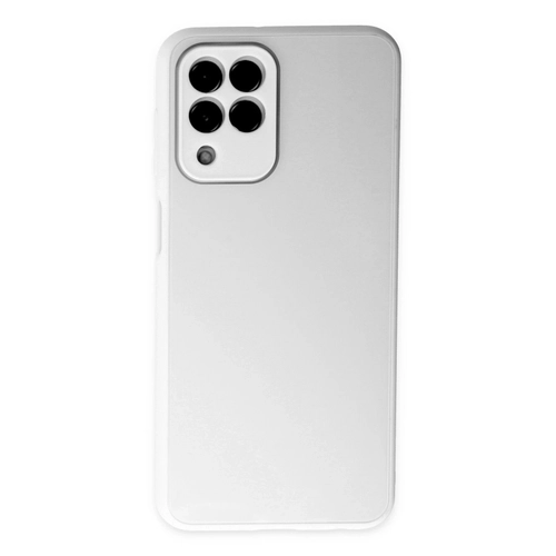Newface Samsung Galaxy M33 Klf Glass Kapak - Beyaz