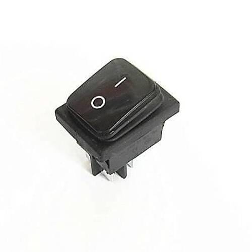 KCD2 Su Geirmez Siyah ON-OFF Yayl Anlk Anahtar 4 Pin