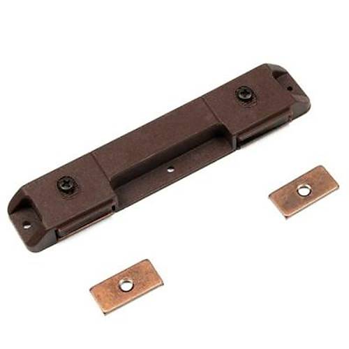 Mknatsl Plastik Mobilya Kapak Kilidi 110x23x14mm - Kahverengi