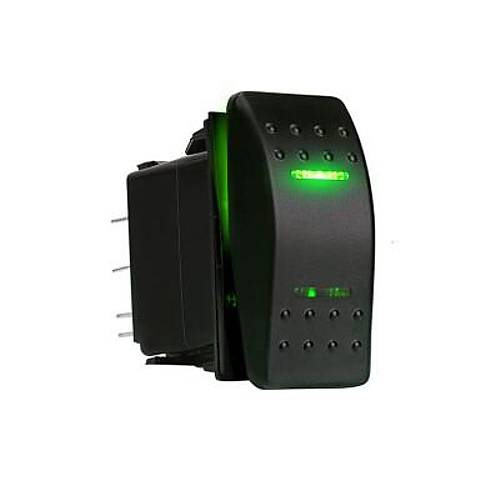 ON-OFF Yeil Ikl Anahtar 5-Pin 12V-24V