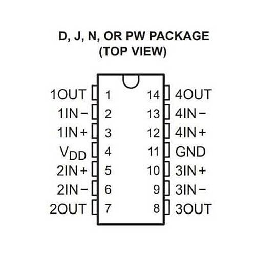 TLC274CN DIP-14 Entegre