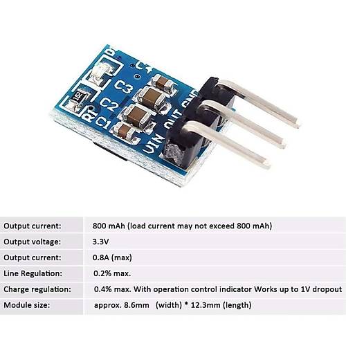 AMS1117 5V to 3.3V Step-Down G Kayna Modl