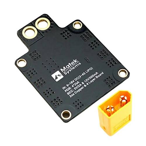 Matek PDB-XT60 w/BEC 5V 12V ESC G Datm Kart