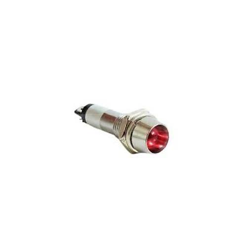 8mm 24V Metal Sinyal Lambas - Krmz