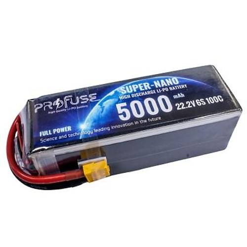 22,2V 6S 5000mAh 100C Lipo Batarya