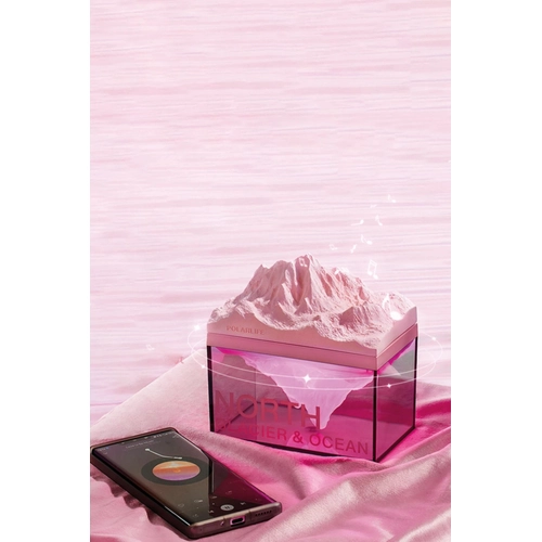 Newface Z4 Kuzey Okyanus Temal Gece Lambas zellikli BT Kablosuz Hoparlr - Pembe