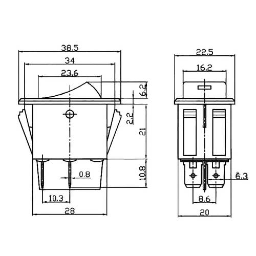 IC-113B Otomotiv Anahtar Ledli 12V 35A