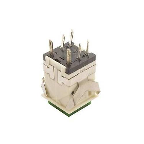 KD2-23 19mm Iksz Anahtarl Push Buton - Yeil