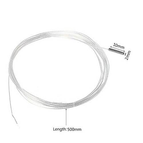 Pt100A Mini 2x10mm 100? Scaklk Sensr - 50cm