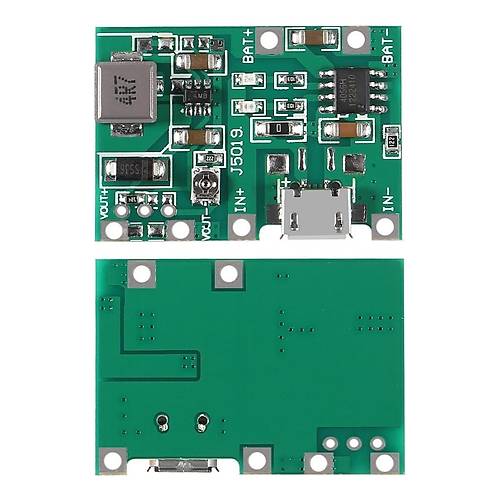 TP4056 Pil arj ve Voltaj Ykseltici 3.7V 4.2V Micro Usb