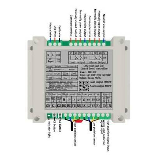 XKC-C352-3P Temassz Su Seviyesi Kontrol Modl - Rle kl