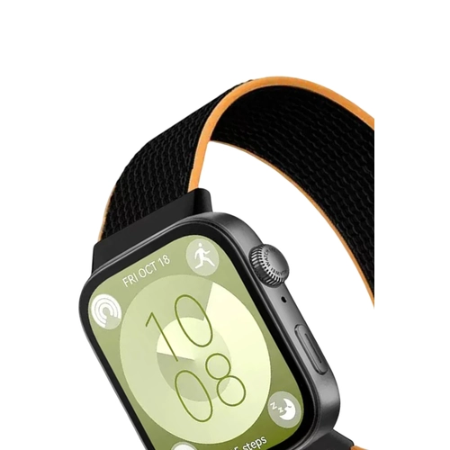 Newface Huawei Fit 4 Hasrl Crtcrtl Kordon - Lacivert-Turuncu