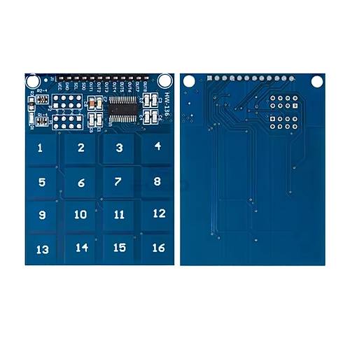 TTP229 16 Kanall Dokunmatik Tu Takm - Arduino 4x4 Keypad