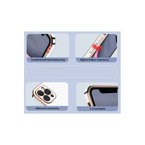 Newface Samsung Galaxy A15 4G Klf Volet Silikon - Siyah