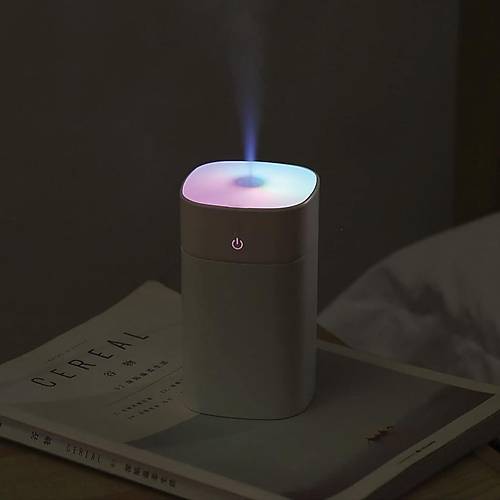 400ml Ultrasonik Hava Nemlendirici Buhar Yapc Difzr Humidifier Gri