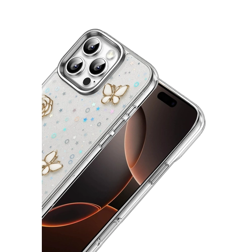 Newface Apple iPhone 16 Plus Fiyonk Desenli Kapak - Desen 10