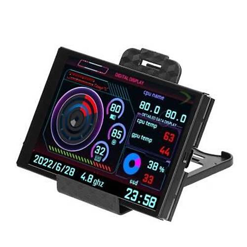 3.5 in USB LCD Ekran - CPU GPU RAM HDD Monitr