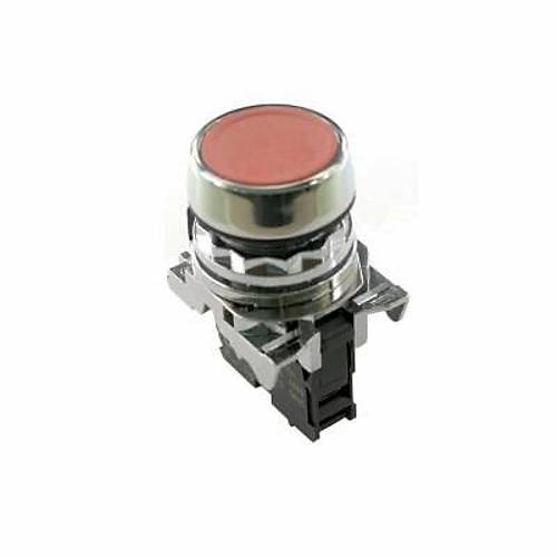 ISM-BA42 NK Metal Yayl Push Buton - Krmz
