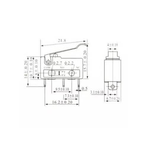 KW11-3Z Micro Switch 3-Pin