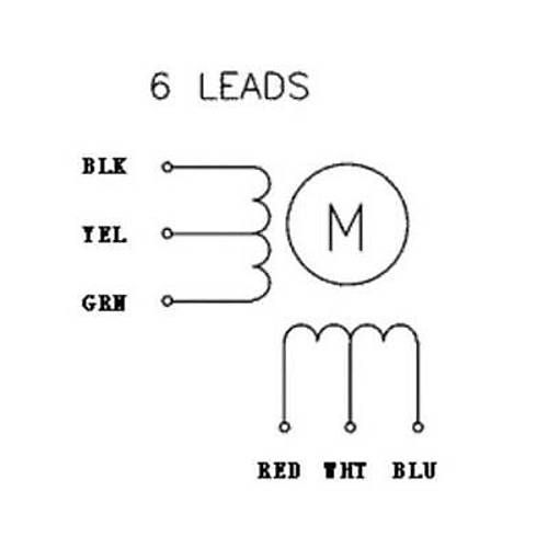 NEMA 23 Unipolar/Bipolar, 200 Adm, 5776mm, 8.6V