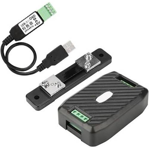 PZEM-017 0-300V 50A DC G letiim Modl + 50A nt + USB-RS485