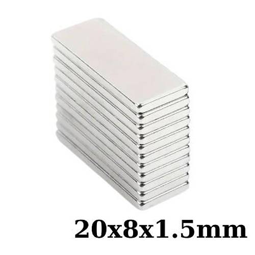20x8x1.5mm Neodyum Gl Mknats - Neodim Magnet