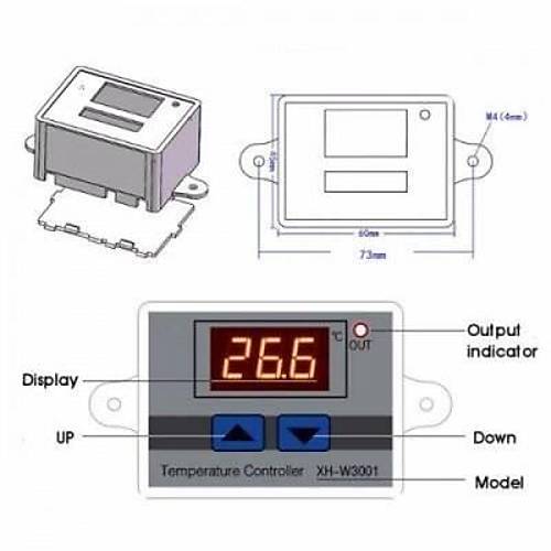 XH-W3001 220V AC Dijital Termostat